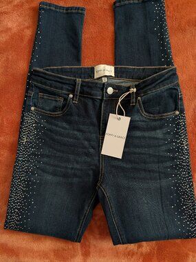 Skinny Jeans with sparkles-Women's-Size 6-New w/Tags